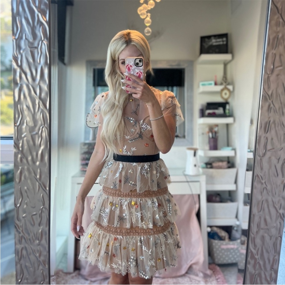 Self portrait tiered star mini dress - Picture 2 of 2